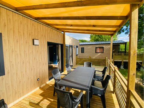 MOBILHOME 6 personnes - Mobil Home Ty Brehat Lac BMH 4 Pièces 6 Personnes Climatisé + TV