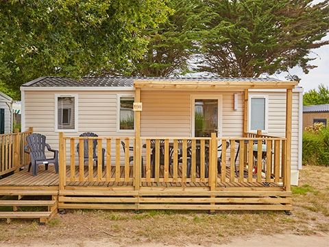 MOBILHOME 6 personnes - Comfort | 3 Ch. | 6 Pers. | Terrasse surélevée | Clim. | TV