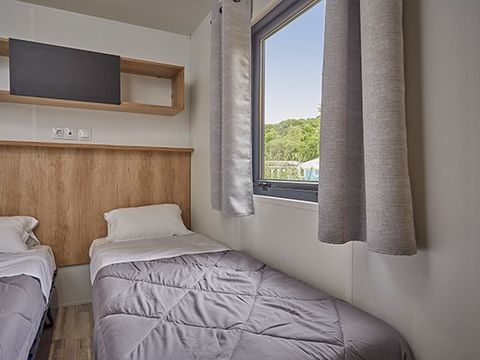 Mobilhome 6 personnes - Premium Exclusive | 3 Ch. | 6 Pers. | Terrasse surélevée | Clim. | TV