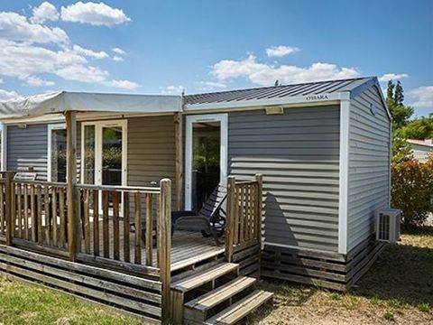Mobilhome 4 personnes - Ultimate | 2 Ch. | 4 Pers. | Terrasse Surélevée | 2 SDB | Clim. | TV