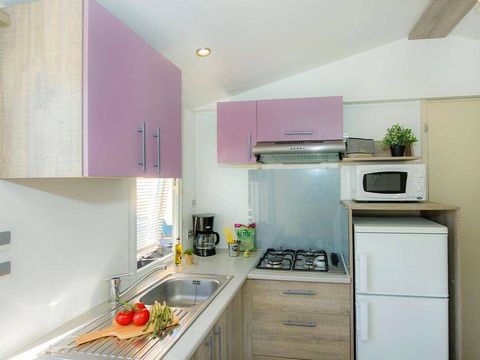 MOBILHOME 4 personnes - Mobil-home | Comfort | 2 Ch. | 4 Pers. | Terrasse surélevée | 1 SDB | TV
