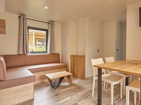 Mobilhome 6 personnes - Mobil-home | Premium Exclusive | 3 Ch. | 6 Pers. | Terrasse surélevée | Clim. | TV