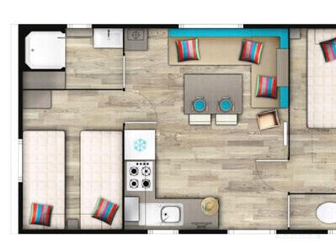 Mobilhome 4 personnes - Classique 3 Pièces 4 Personnes