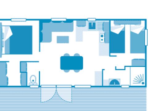 Mobilhome 4 personnes - Cottage 4p 2ch ****