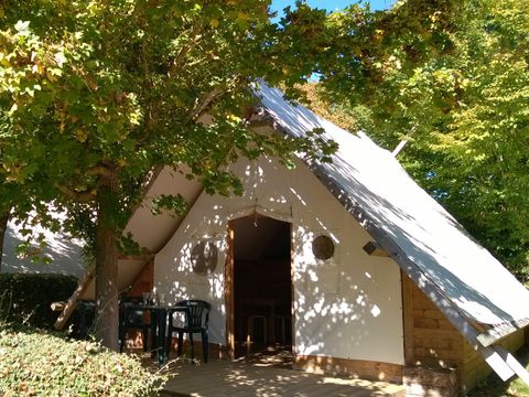 TENTE TOILE ET BOIS 6 personnes - TRAPPEUR WOODY Sans sanitaires