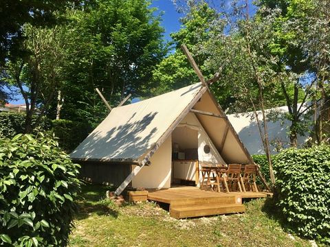 Tente en toile et en bois 4 personnes - TRAPPEUR COSY Sans sanitaires