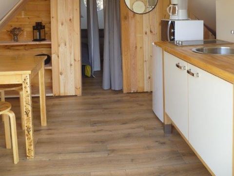 Tente en toile et en bois 4 personnes - TRAPPEUR COSY Sans sanitaires
