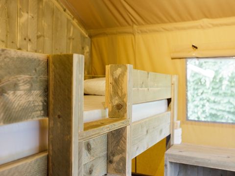 Tente en toile et en bois 4 personnes - LODGE SAFARI WOODY