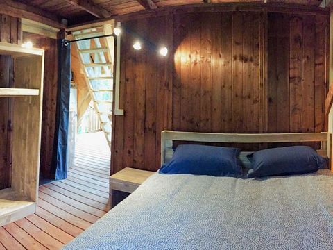 Tente en toile et en bois 5 personnes - GLAMPING LODGE