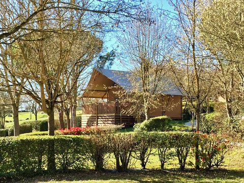 Tente en toile et en bois 5 personnes - GLAMPING LODGE
