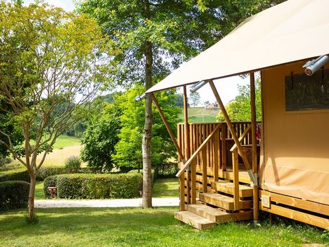 Tente en toile et en bois 5 personnes - GLAMPING LODGE