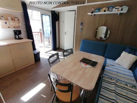 MOBILHOME 4 personnes - Océane CONFORT -2 chambres 27m²- *Clim, terrasse, TV*