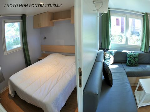 MOBILHOME 4 personnes - Florès CONFORT -2 chambres 30m²- *Clim, terrasse, TV*