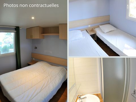 MOBILHOME 4 personnes - Florès CONFORT -2 chambres 30m²- *Clim, terrasse, TV*