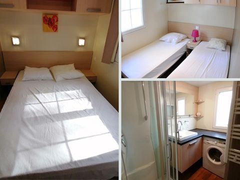 MOBILHOME 6 personnes - Blueberry PREMIUM -2 chambres 32m²- *Clim, terrasse, TV*