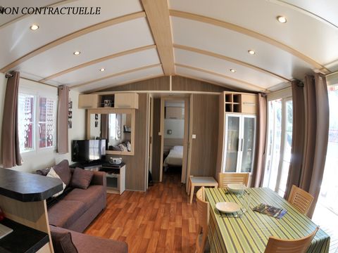 MOBILHOME 6 personnes - Baltimore PREMIUM -2 chambres 40m²- *Clim, terrasse, TV*