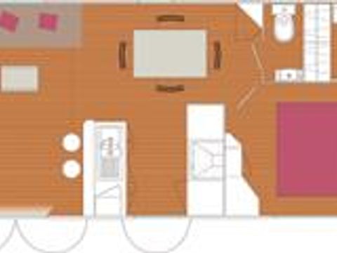 MOBILHOME 6 personnes - Madison PREMIUM -2 chambres 40m²- *Clim, terrasse, TV*