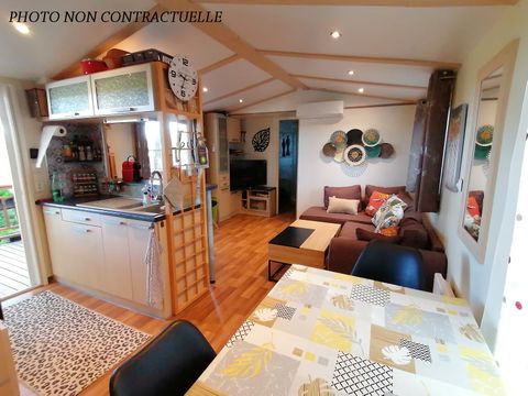 MOBILHOME 6 personnes - Madison PREMIUM -2 chambres 40m²- *Clim, terrasse, TV*