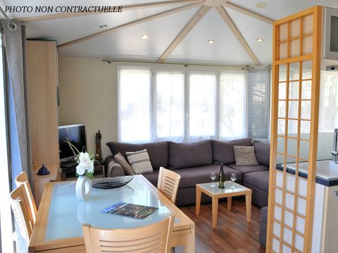 MOBILHOME 6 personnes - Charleston PREMIUM -2 chambres 40m²- *Clim, terrasse, TV*