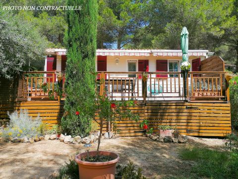 MOBILHOME 6 personnes - Charleston PREMIUM -2 chambres 40m²- *Clim, terrasse, TV*