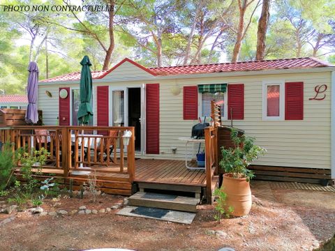 MOBILHOME 4 personnes - Maldives CONFORT -2 chambres 32m²- *Clim, terrasse, TV*