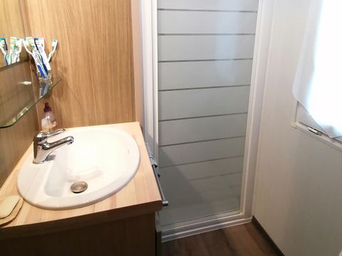 MOBILHOME 6 personnes - Florès 3 CONFORT -3 chambres 32m²- *Clim, terrasse, TV*