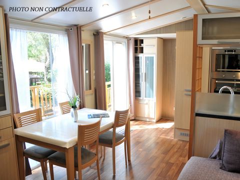 MOBILHOME 6 personnes - Blueberry 3  PREMIUM -2 chambres 40m²- *Clim, terrasse, TV*