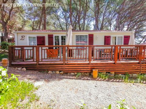 MOBILHOME 6 personnes - Blueberry 3  PREMIUM -2 chambres 40m²- *Clim, terrasse, TV*