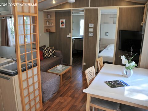 MOBILHOME 6 personnes - Blueberry 3  PREMIUM -2 chambres 40m²- *Clim, terrasse, TV*