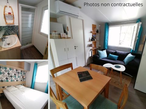 MOBILHOME 4 personnes - Grand Large CONFORT -2 chambres 30m²- *Clim, terrasse, TV*