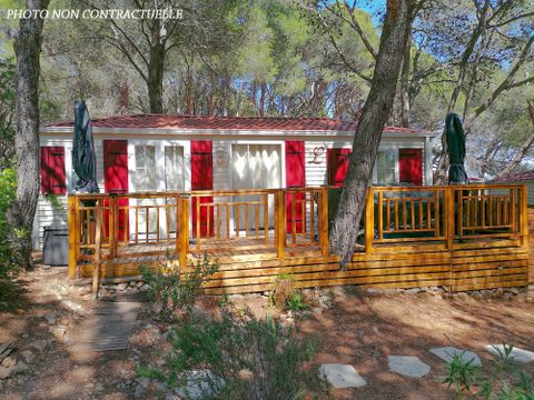 MOBILHOME 4 personnes - Blueberry  PREMIUM -2 chambres 27m²- *Clim, terrasse, TV*