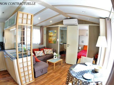MOBILHOME 4 personnes - Blueberry  PREMIUM -2 chambres 32m²- *Clim, terrasse, TV*
