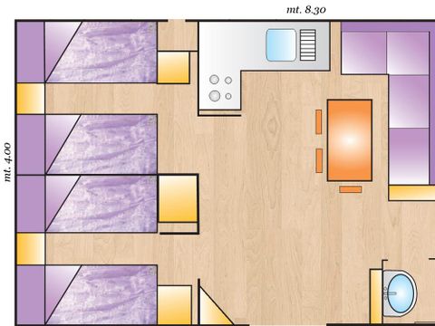 MOBILHOME 6 personnes - GRAND