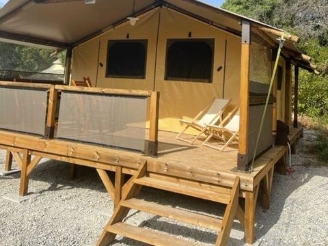 TENTE TOILE ET BOIS 5 personnes - Free Flower Tente Bali