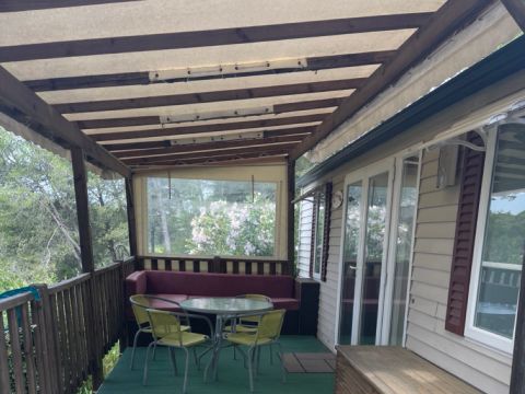 MOBILHOME 4 personnes - Premium 31m² (2 chambres + Clim + TV + LV + lave-linge + Terrasse couverte )