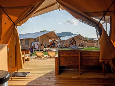 TENTE TOILE ET BOIS 5 personnes - Taiga