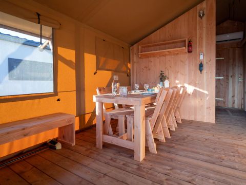 TENTE TOILE ET BOIS 5 personnes - Taiga