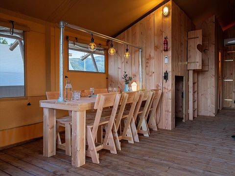 Tente en toile et en bois 8 personnes - Pamoja & Kambi