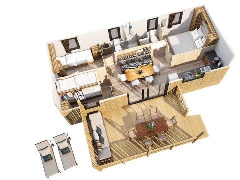 MOBILHOME 6 personnes - SunLodge BigLeaf