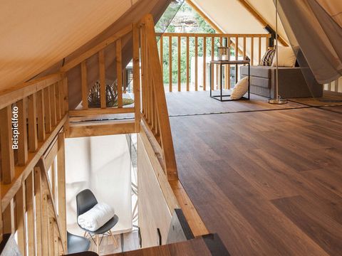 TENTE TOILE ET BOIS 4 personnes - Tente Glamping Safari Loft M - Village
