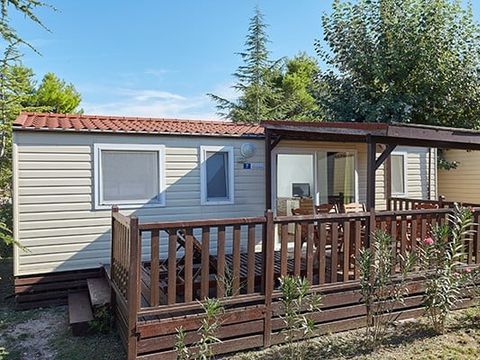 Mobilhome 6 personnes - Comfort XL | 3 Ch. | 6 Pers. | Terrasse Couverte | 2 SDB | Clim.