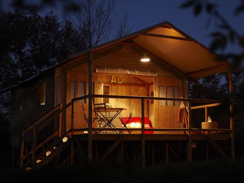 TENTE TOILE ET BOIS 6 personnes - Lodge