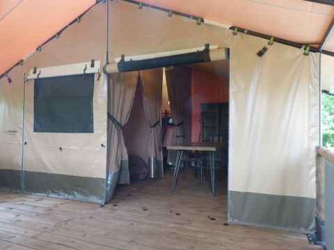 LODGE 5 personnes - Tente Lodge VICTORIA 20m² + 10m² terrasse couverte