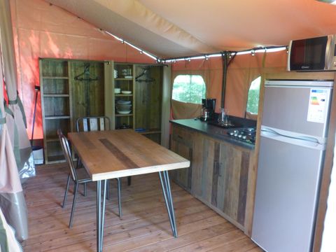 LODGE 5 personnes - Tente Lodge VICTORIA 20m² + 10m² terrasse couverte
