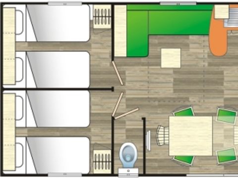 MOBILHOME 2 personnes - Super Cordélia