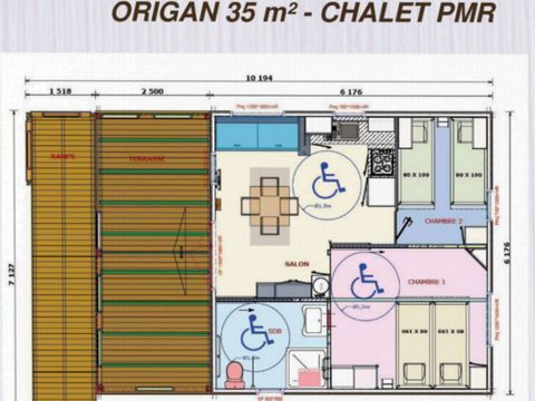 CHALET 5 personnes - PMR 