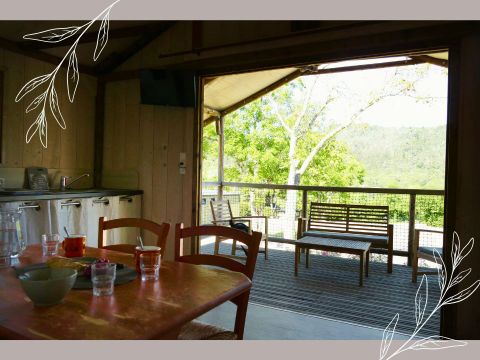 Bungalow toilé 5 personnes - Cabane nature