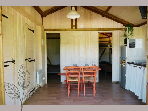 Bungalow toilé 5 personnes - Cabane nature