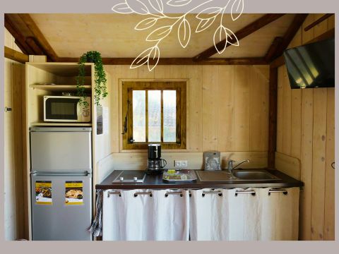 Bungalow toilé 5 personnes - Cabane nature