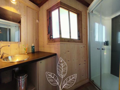 Bungalow toilé 5 personnes - Cabane nature